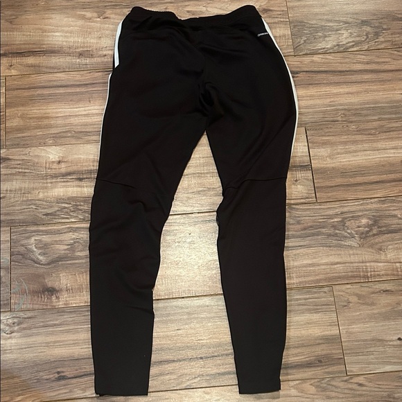 AdidasBlack Joggers with White Stripes - Picture 3 of 3